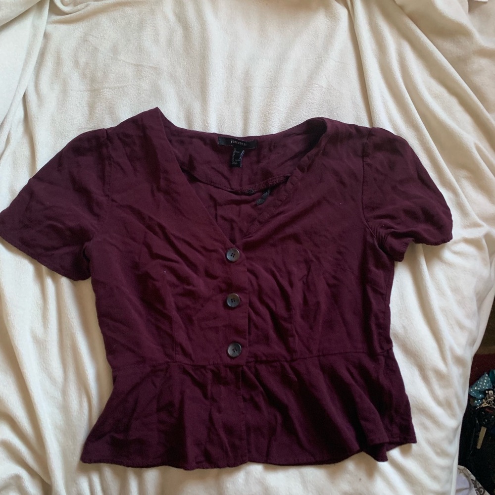 Maroon top💘